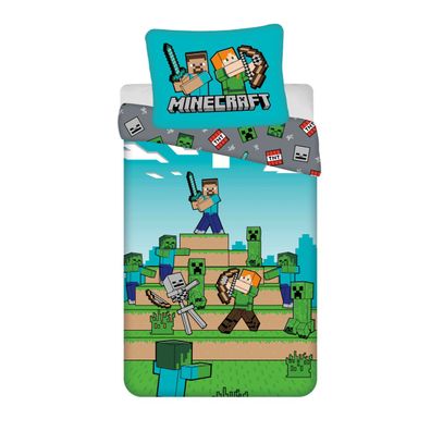Minecraft Bettwäsche Set „We got this“ – Baumwolle 140x200 + 70x90 cm