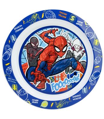 Marvel Spiderman Kinder Teller Mikrowellengeeignet für zu Hause
