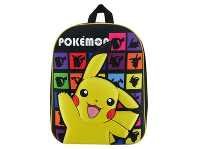 Pokémon Rucksack 33 × 26 × 10 cm Kinder Vorschulrucksack mit gepolsterten Trägern