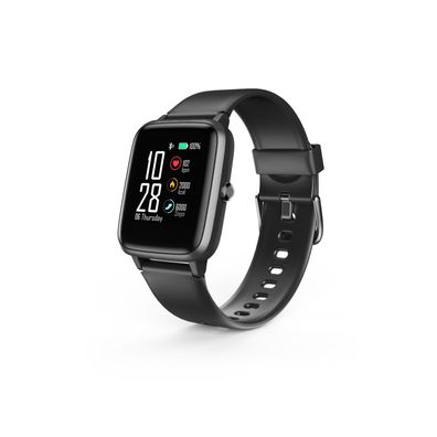 Hama Fit Watch 5910 - Intelligente Uhr mit Band - TPU - schwarz - Anzeige 3.3 cm (1.3