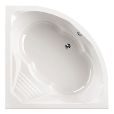 Calmwaters Eckwanne Curved Wellness 02SL3015 in Weiß, 150 x 150 cm, Sitzbadewanne
