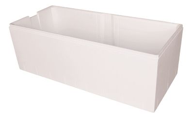 Calmwaters Wannenträger Modern Select in Weiß aus Styropor, 170 x 75 cm