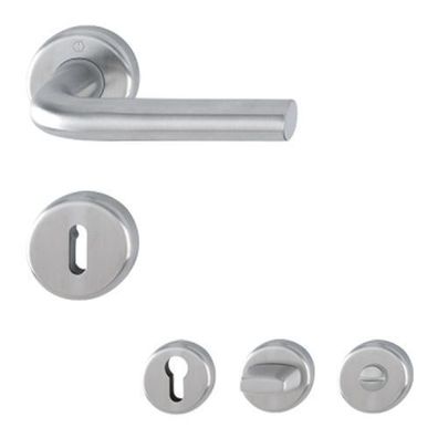 Hoppe Essen Türdrücker Rosettengarnitur Edelstahl matt BB WC PZ Türklinke Türgriff