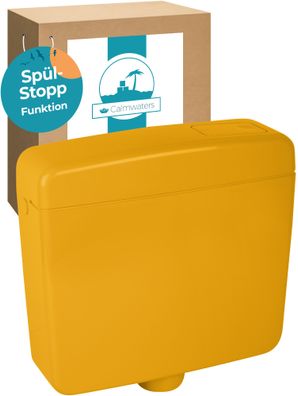 Calmwaters Spülkasten Elements in Curry-Gelb, Spül-Stopp