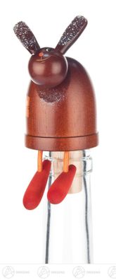 Flaschengeist Hase H=ca 10,5 cm NEU Erzgebirge Weinkorken Sektkorken