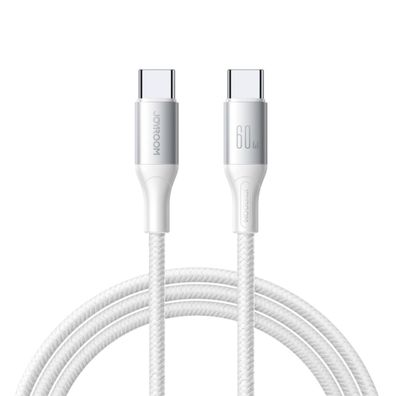 Joyroom S-A28 Flash Series 60W USB-C - USB-C Kabel 2m - Weiß