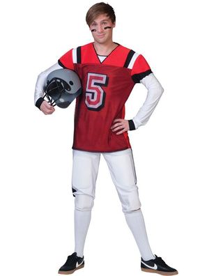 Footballer Kostüm Jersey rot
