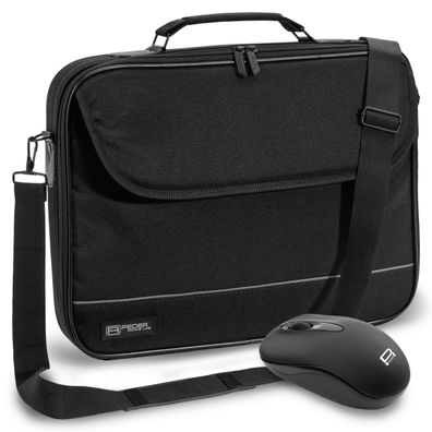 PEDEA Notebooktasche ZollFairZoll 39,6cm (15,6Zoll), schwarz + Maus