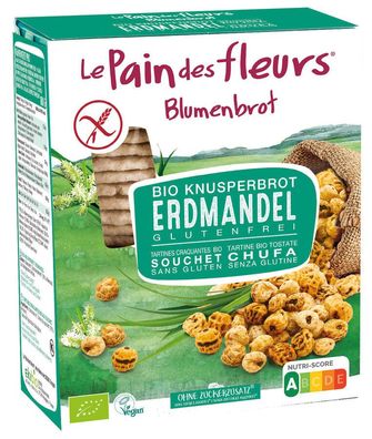 3x Blumenbrot - Le Pain des Fleurs Bio Knusperbrot Erdmandel 150g