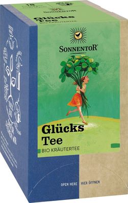 6x Sonnentor GlücksTee, Doppelkammerbeutel 27g