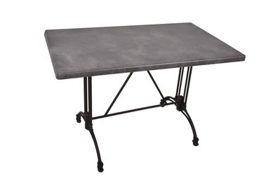 Bistrotisch JOANA 110x70cm Rechteckig Schwarz Holz Caf?tisch Bartisch Gartentisch
