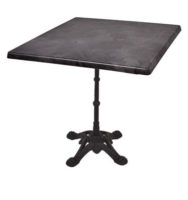 Bistrotisch KOLLIN 80x80cm Quadratisch Schwarz Holz Caf?tisch Bartisch Gartentisch