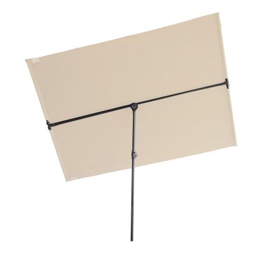 Balkonschirm HEGO 1,3x1,8m Beige Polyester Gartenschirm Sonnenschirm Poolschirm