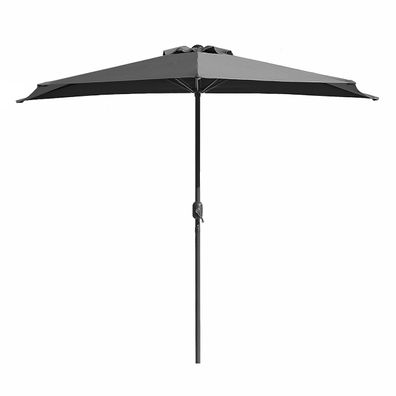 Wandschirm SIMBA ?2,7m Stahl Anthrazit Stahl Gartenschirm Balkonschirm UV-Schutz