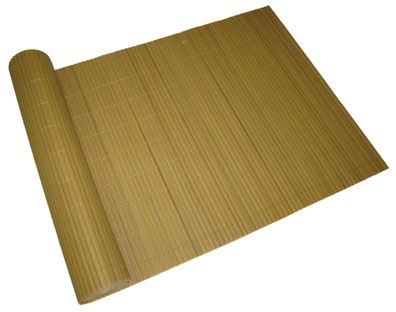 Sichtschutzmatte ELMA PVC 90x500cm Hellbraun Kunststoff Balkon Sichtschutz Wetterfest