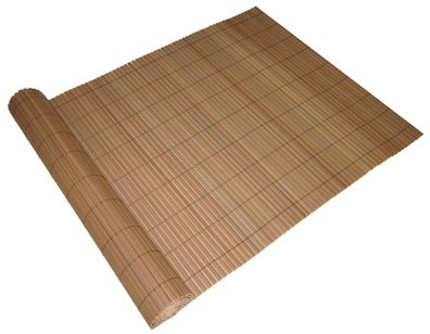 Sichtschutzmatte ELMA PVC 90x500cm Dunkelbraun Kunststoff Balkon Sichtschutz