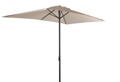 Sonnenschirm LOTA 250x145cm 6 Streben Anthrazit Polyester Gartenschirm Balkonschirm