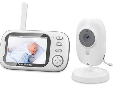 Babyphone mit Kamera HD WLAN App Nachtsicht Gegensprechen Baby Monitor Set