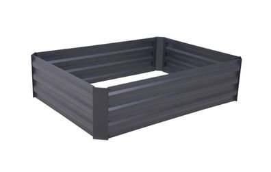 Hochbeet PISA Anthrazit Stahl Beetumrandung Metall-Hochbeet für Garten Balkon-Beet