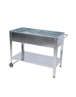 Hochbeet REIMS mobil Verzinkt Stahl Metall-Hochbeet f?r Garten Balkon-Beet Gem?sebeet