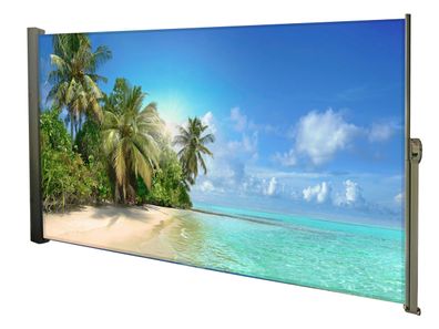 Seitenmarkise FABI Motiv Malediven Mehrfarbig Polyester Markise ausziehbar