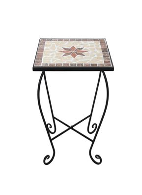 Blumenhocker ALMA 3er Set Schwarz Eisen Pflanzenständer Pflanzenregal