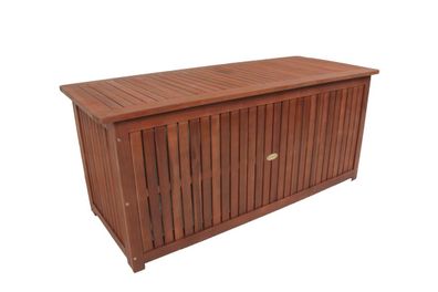 Auflagenbox JOANA Natur Akazie Gartenbox Aufbewahrungsbox Kissenbox Gartentruhe