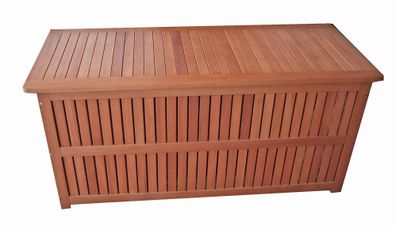 Auflagenbox BRUNO mit Folieninnentasche Braun Eukalyptus Gartenbox Aufbewahrungsbox