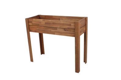 Hochbeet ROBERT Natur Akazie Holz-Hochbeet f?r Garten Balkon-Beet Gem?sebeet
