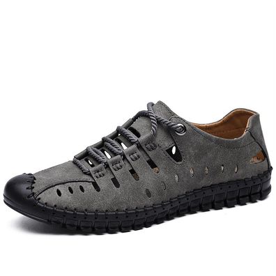 Herren Freizeitschuhe Leder Sneaker Komfort atmungsaktive Driving Flats Schuhe