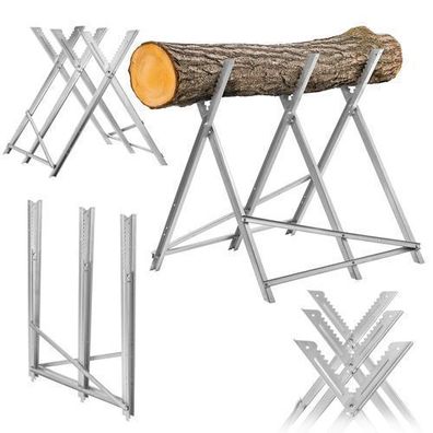 KADAX Klappbarer Schneideständer aus Holz, 82 x 78 cm, Stahl