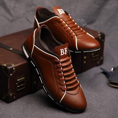Leder Slipper Luxusmarke Herren formelle Kleidung britische sportliche Schuhe