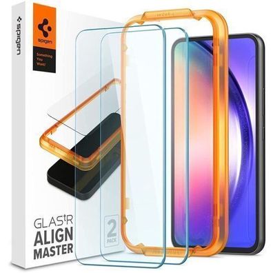 Spigen ALM Glas. tR Panzerglas für Samsung Galaxy A54 5G - 2 Stück Packung