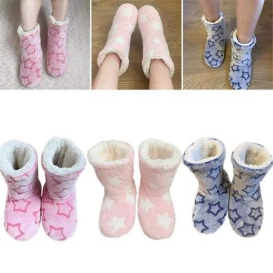 Schuhe Warme Schuhe Stiefeletten Pelz Thermische Stiefeletten Damen Hausschuhe