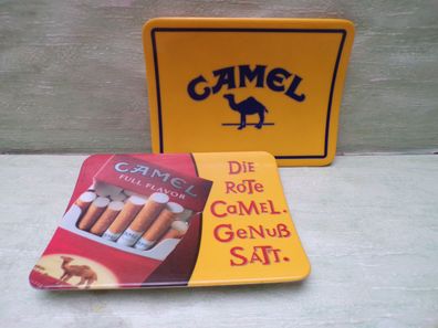Camel Zigaretten Geldteller Zahlteller Geldablage OKM Ornamin 20x15cm orange Die rote