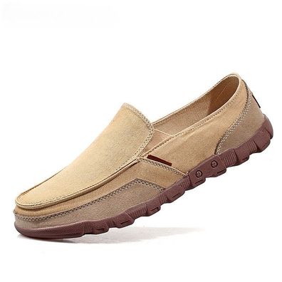 Canvas Freizeitschuhe Herren bequeme Slipper leichte Slip-on Wanderschuhe