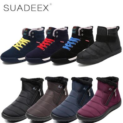Herren Schneestiefel Winter Pelz Gefuttert Damen Warme Thermo Outdoor Schuhe