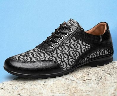 Leder Herren Golfschuhe Anti Slip Profi Golf Sport Schwarz Braun Grobe Grobe