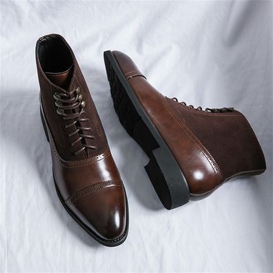 Herren Kleiderstiefel Lederstiefel formale Oxford Mode Formelle Kleidung Schuhe