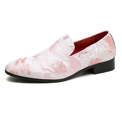 Herren Stickerei lassige Slipper gemutliche Slip-On Schuhe Mokassins Fahrschuhe