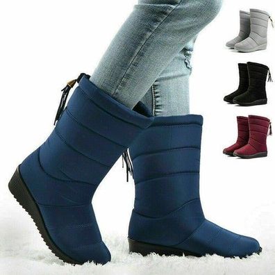 HERREN DAMEN Wasserdichte Schneestiefel Winterknochel Warmepelzgefutterte SCHUHE