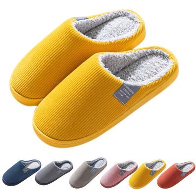 Herren Fur Herren Haus Warm Slip Weiche Plusch Flop Hausschuhe Schuhe Hausschuhe