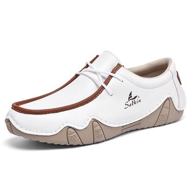 Herren wasserdichte Leder Slipper Slipper bequeme weiche Mode Turnschuhe