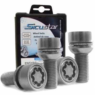 Felgenschloss Kugelbund R13 2-tlg M14x1,5 50mm Für FIAT Scudo Combinato Kasten Ulysse