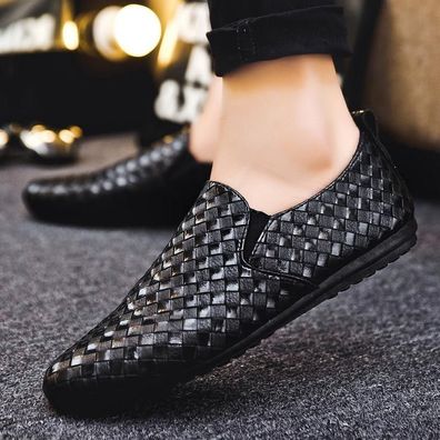 Elegante Leder-Slipper allgleiche Luxusmarke Herren formelle Kleidung Schuhe