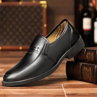 Herren Breite Passform Smart Casual Kleid Slip On Walking Arbeit Formale Schuhe