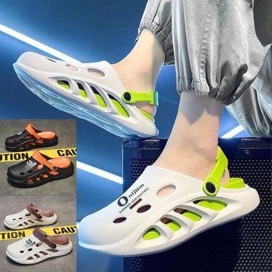 Herren Slip On Garten Pantoletten Clogs Sport Sandalen Wasser Hausschuhe Schuhe