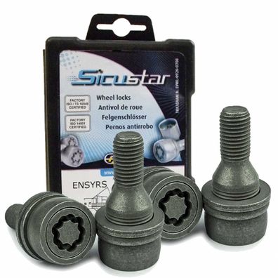 Felgenschloss Flachbund Peugeot M12x1,25 36mm Für FIAT Barchetta Cinquecento Panda