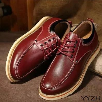 Herren Mode Casual unsichtbarer Aufzug Schuhe Hohe zunehmende Stiefel Schuhe