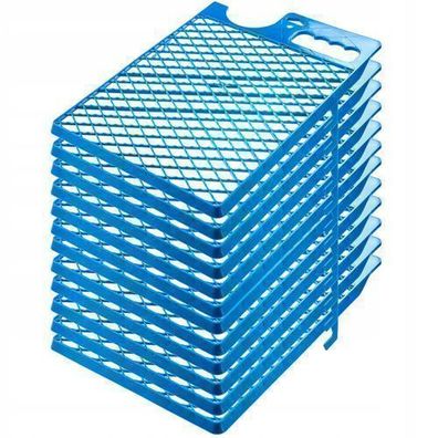 KADAX Abstreifgitter, aus Kunststoff, für Farbe, 39 x 28 cm, Blau, 12 Stück